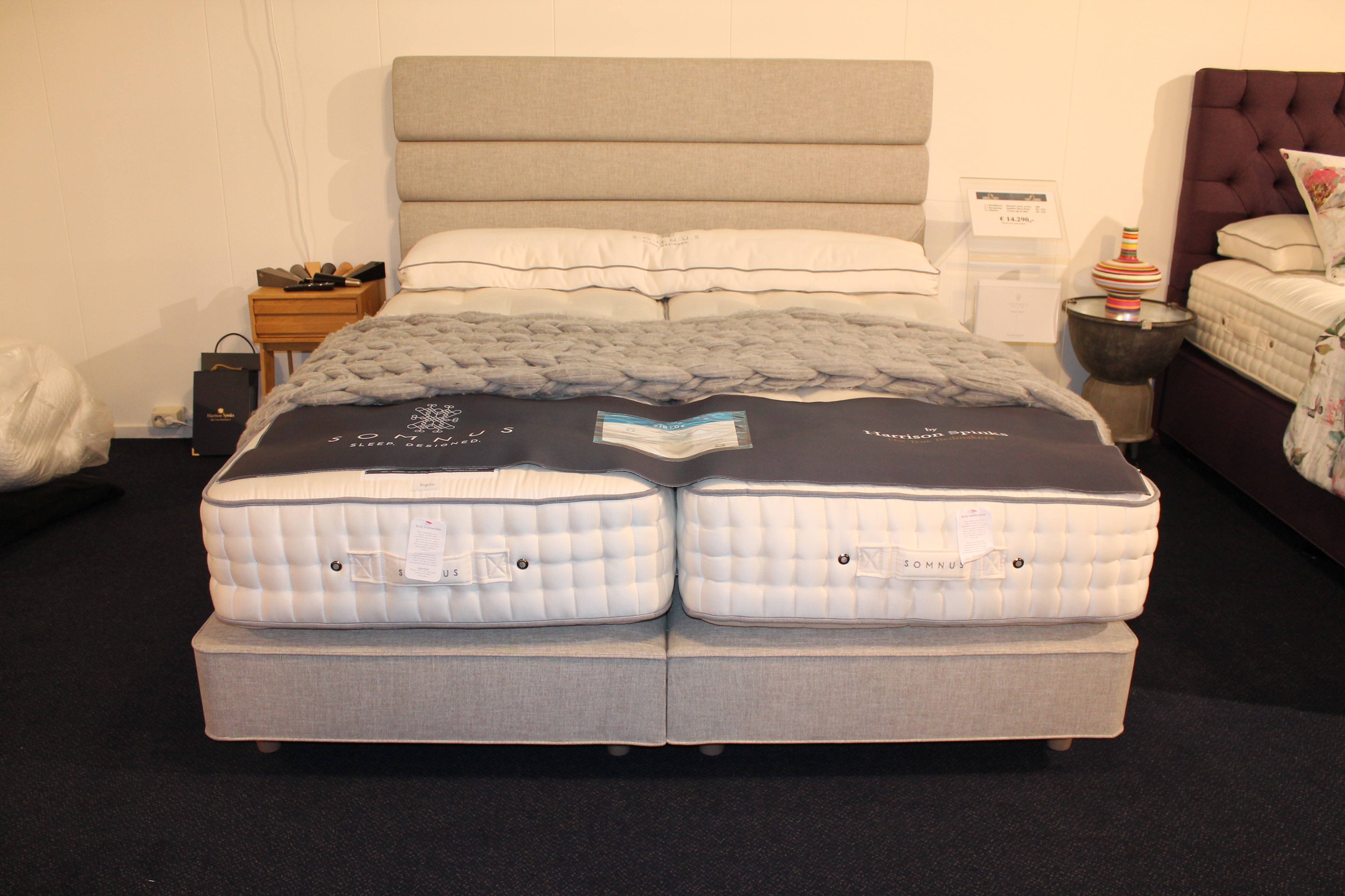 NU € 7.850,- Somnus Boxsprings Phoenix 180x210 Vlak