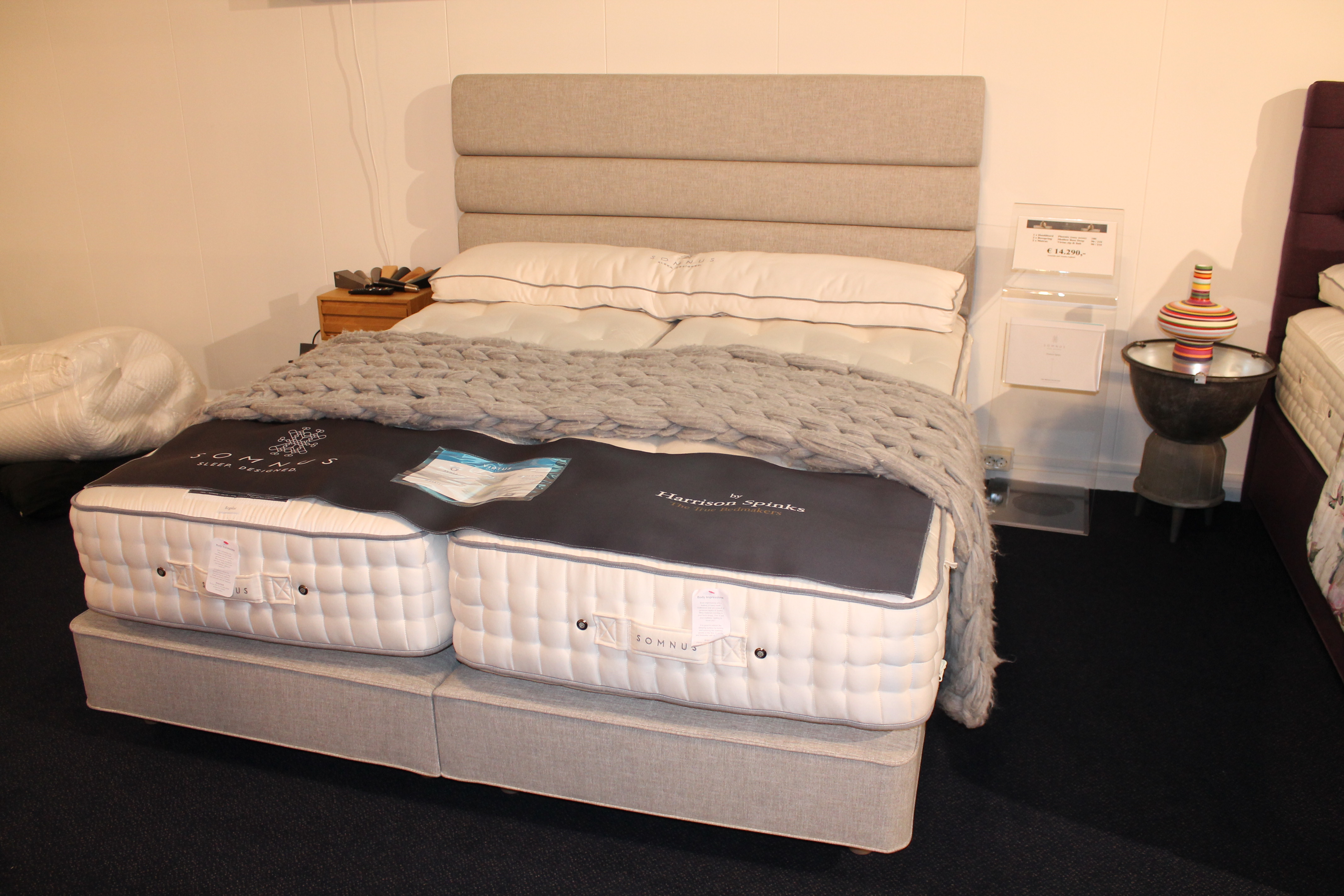 NU € 7.850,- Somnus Boxsprings Phoenix 180x210 Vlak